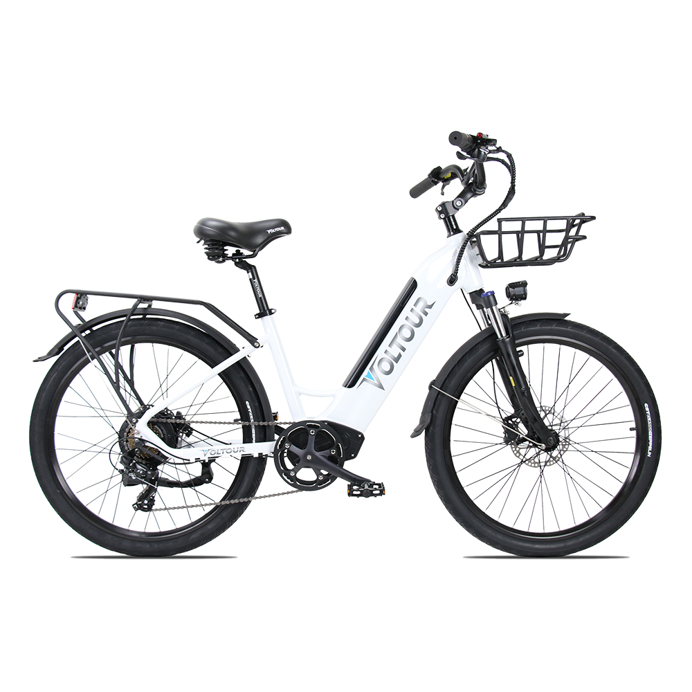 Electric City Bike w/ Stepthru Frame - Jet